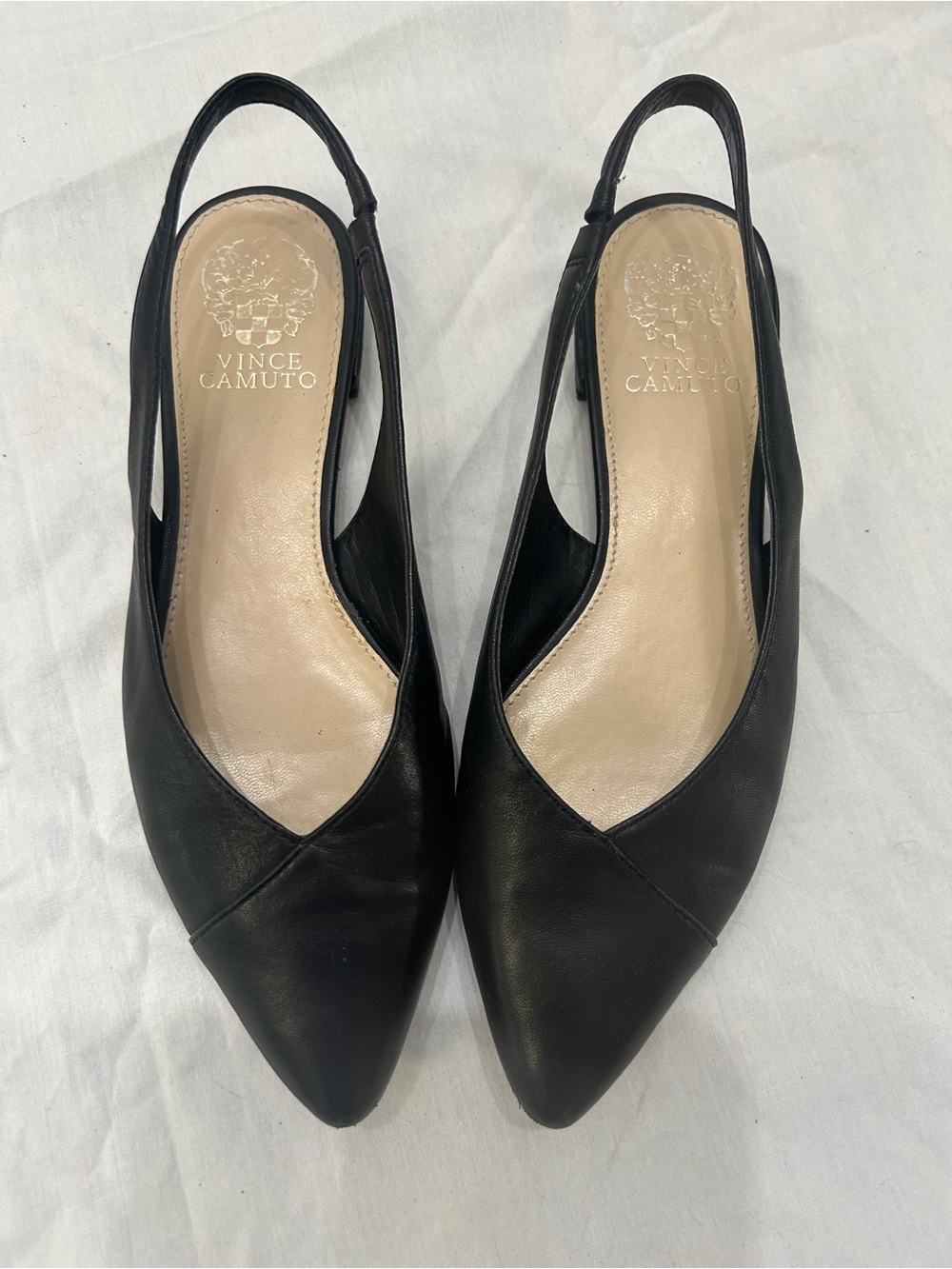 Women’s Vince Camuto Black Slingback Pointed Toe Heels Size 7
